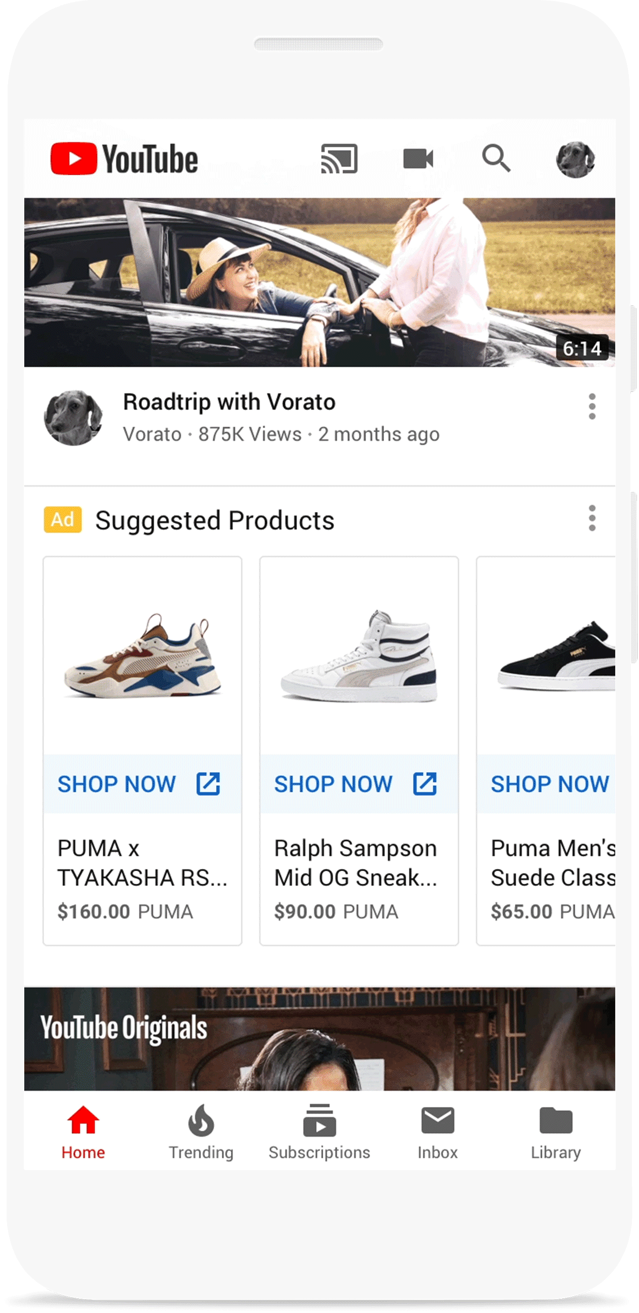 YouTube Shopping Ads