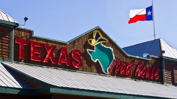 An image of a building with Texas Roadhouse signage