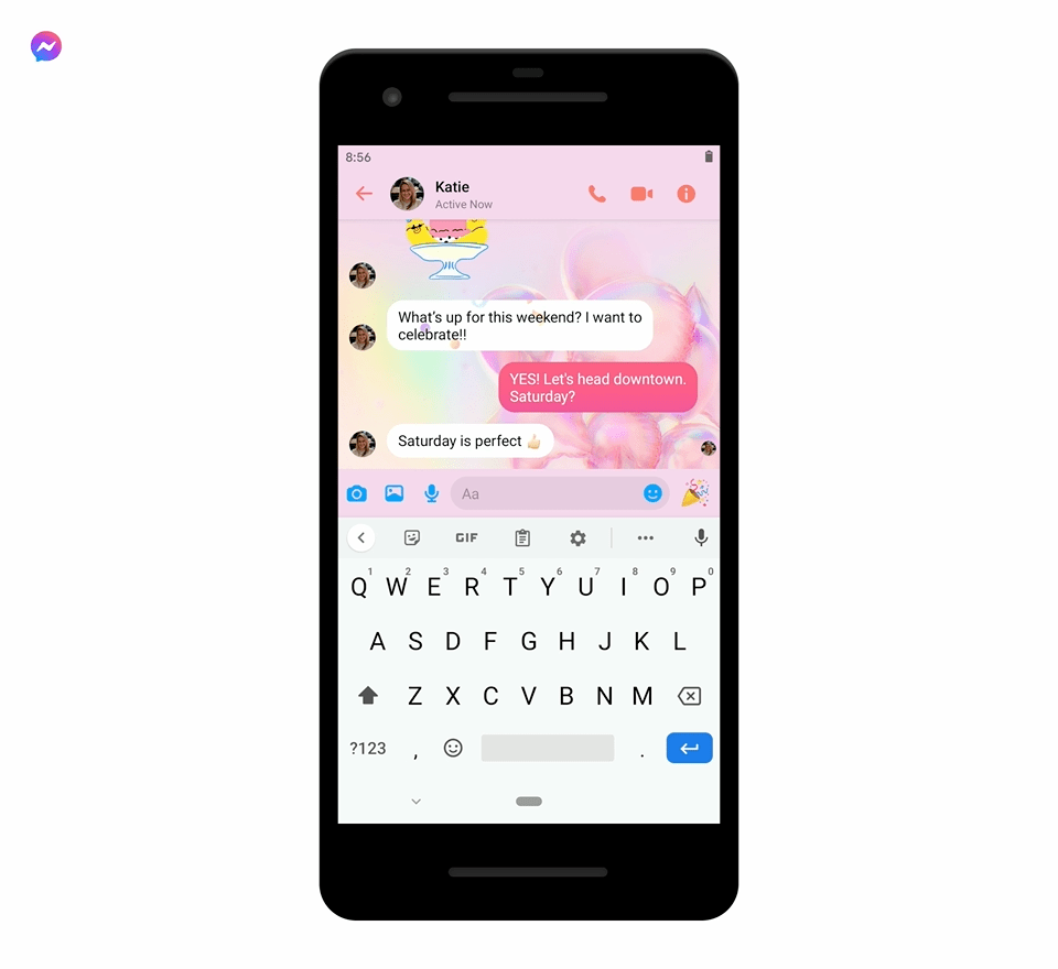 Facebook Messenger birthday effects