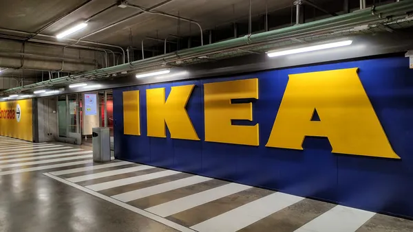 Underground entrance to the Ikea shopping center in Barcelona, Spain on March 5, 2024.