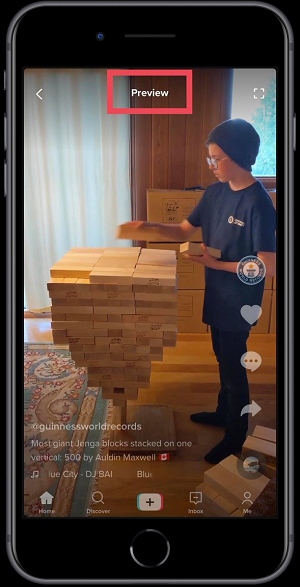 TikTok preview