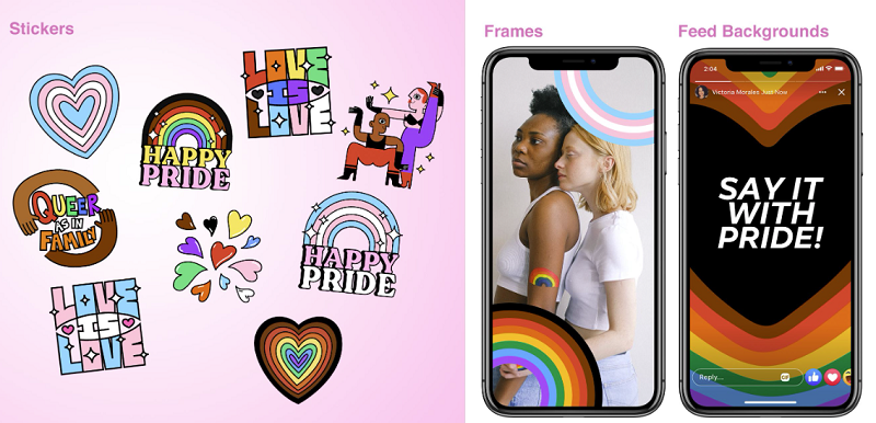 Facebook Pride features