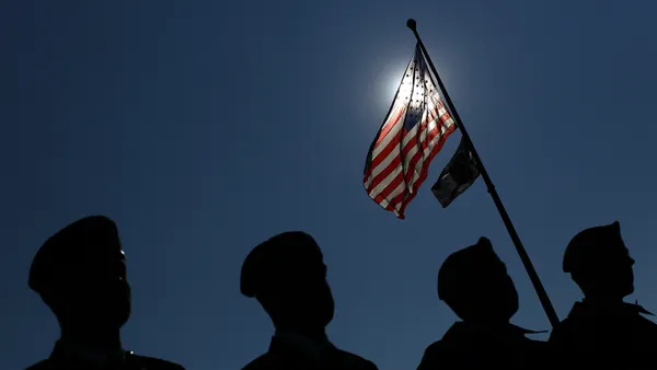 US soldiers attend Veterans Day celebration at World War II memorial