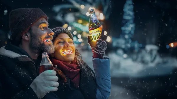 Two AI-generated people in a Zevia ad