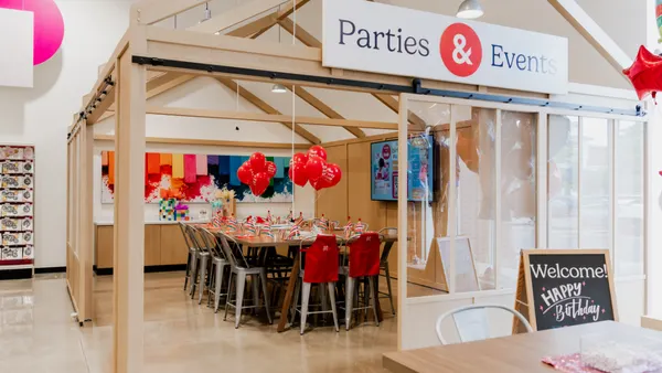 The interior of Michaels new store format.