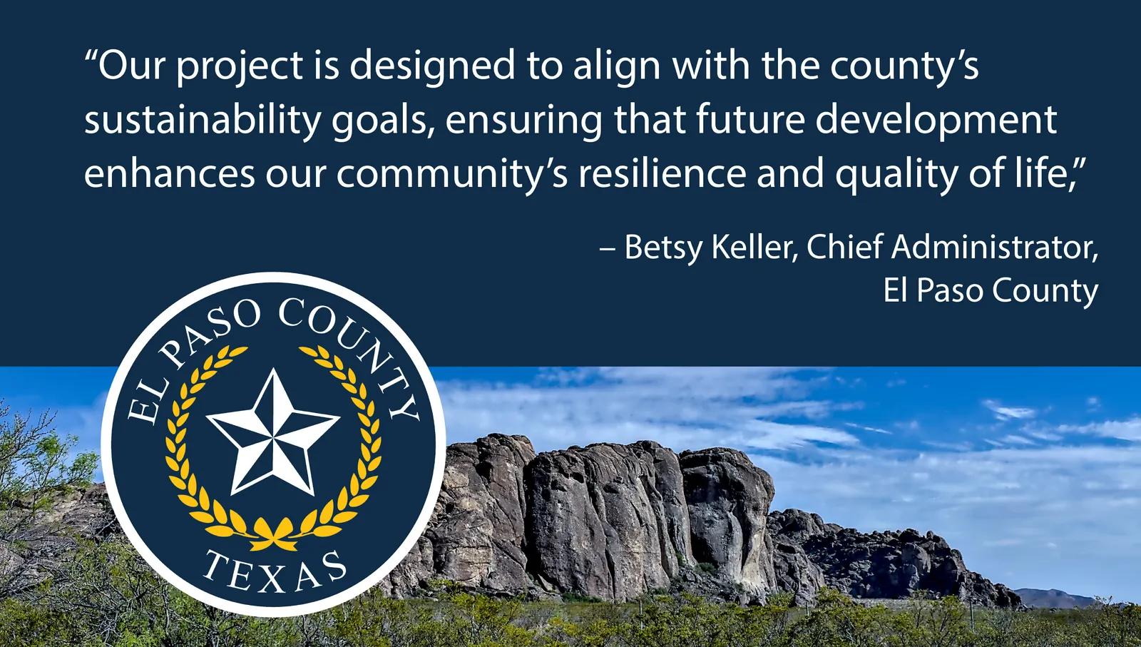 El Paso County leadership perspective on advancing sustainability and resilience.