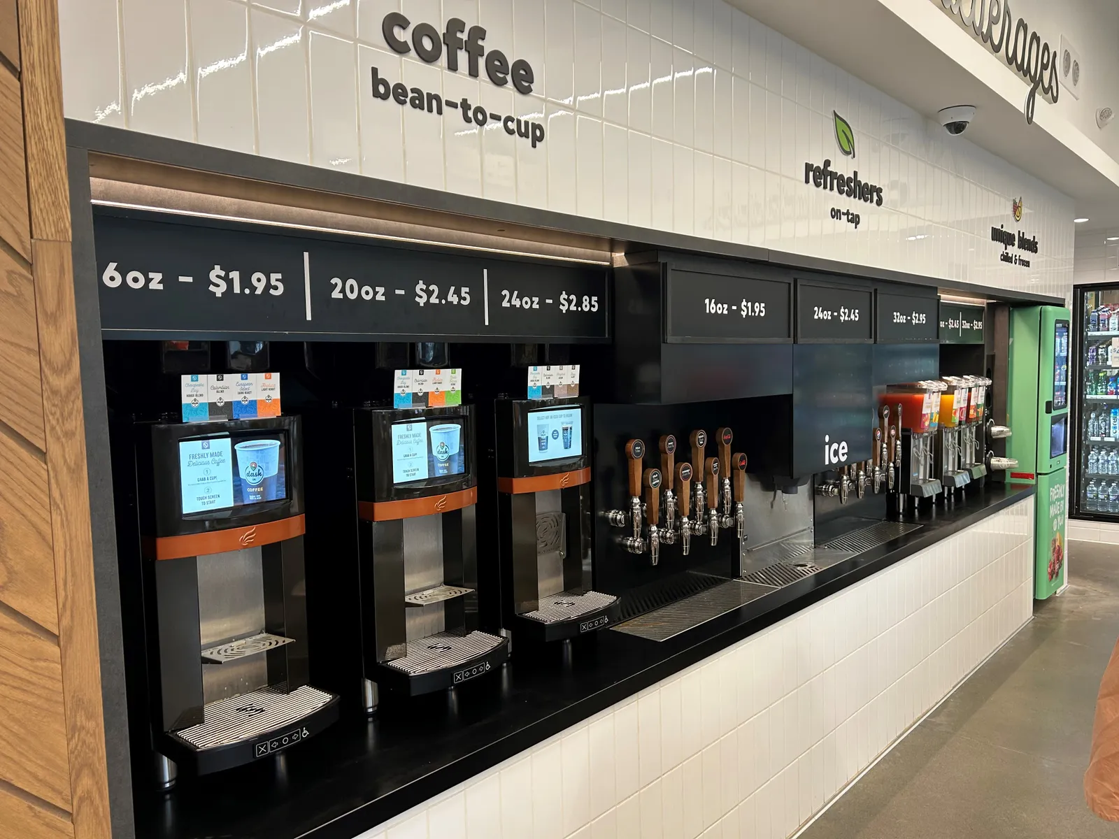 A photo of the coffee service at a Dash In location in Loudoun County, Virginia.