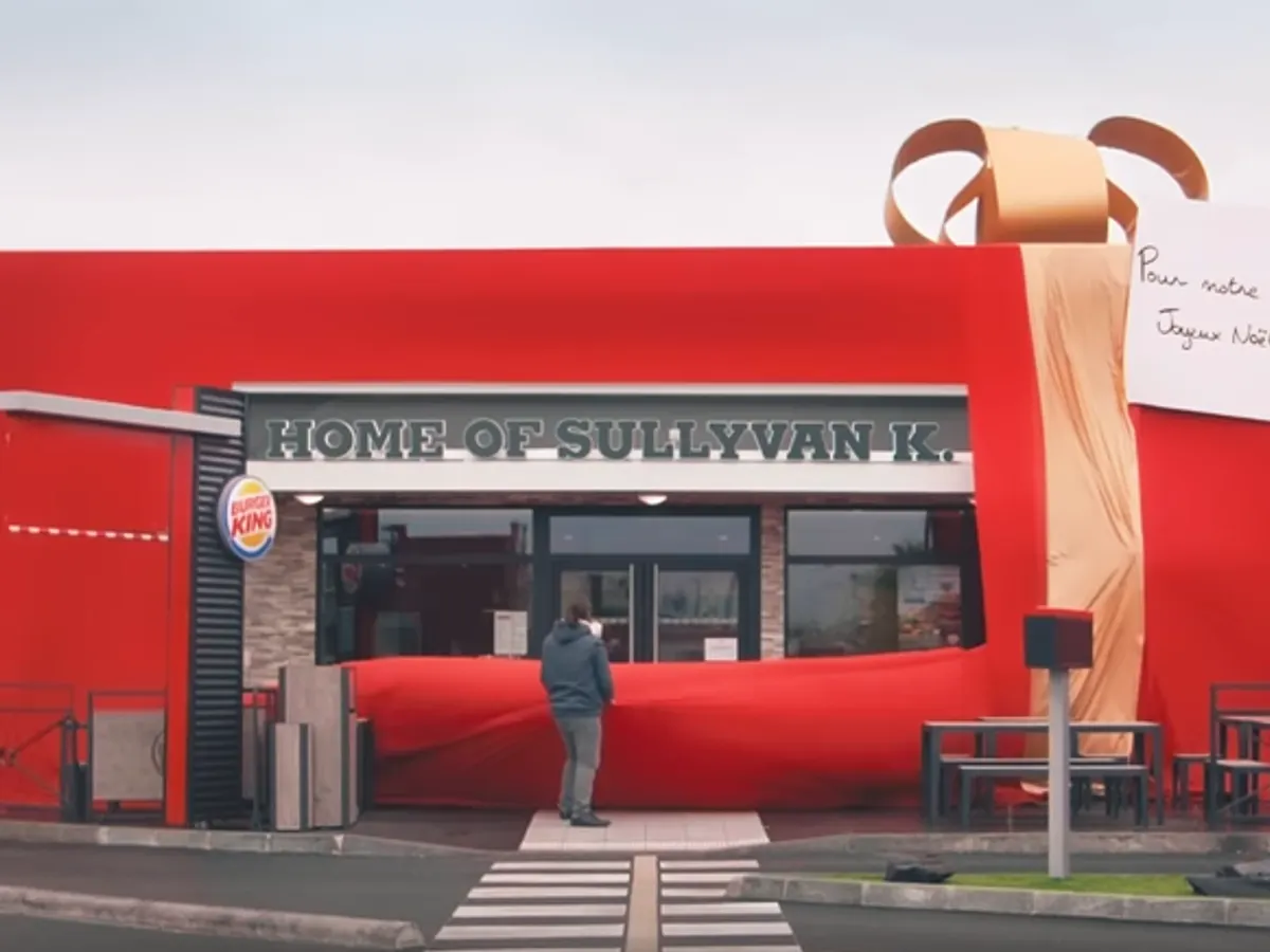 Burger King gift-wraps full restaurant for French super fan | Marketing Dive