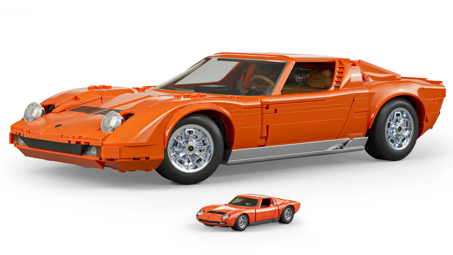 Mattel Brick Shop Hot Wheels ’71 Lamborghini Miura P400 SV Building Toy Kit
