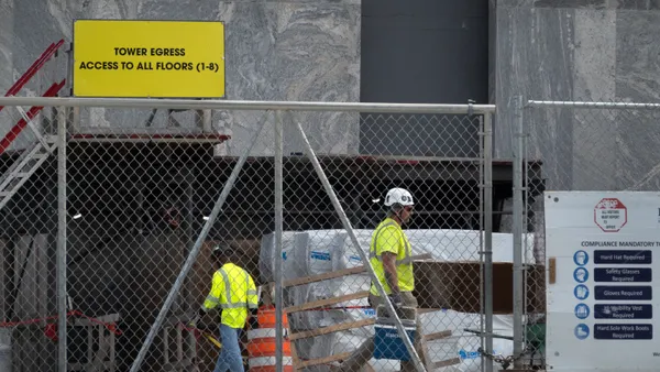 Construction workers on the Barack Obama Presidential Center site