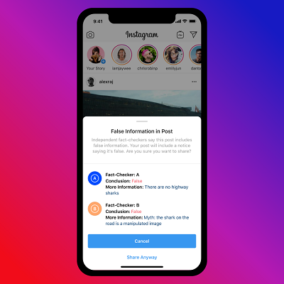 Instagram fact check