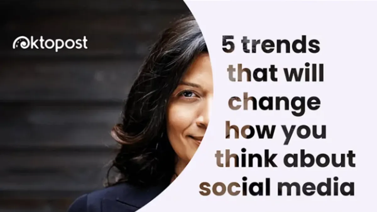 5 social media marketing trends infographic