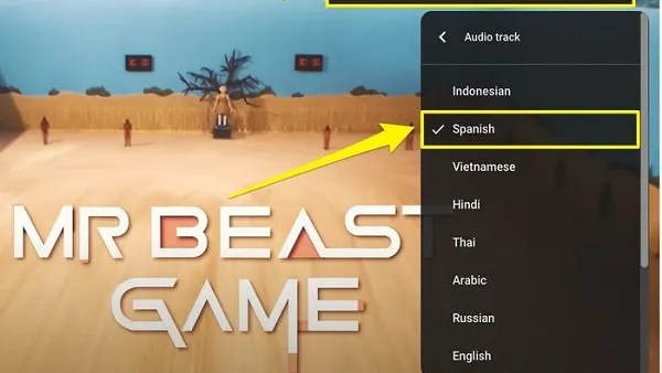 YouTube multi language audio