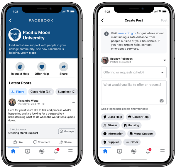 Facebook Community Help