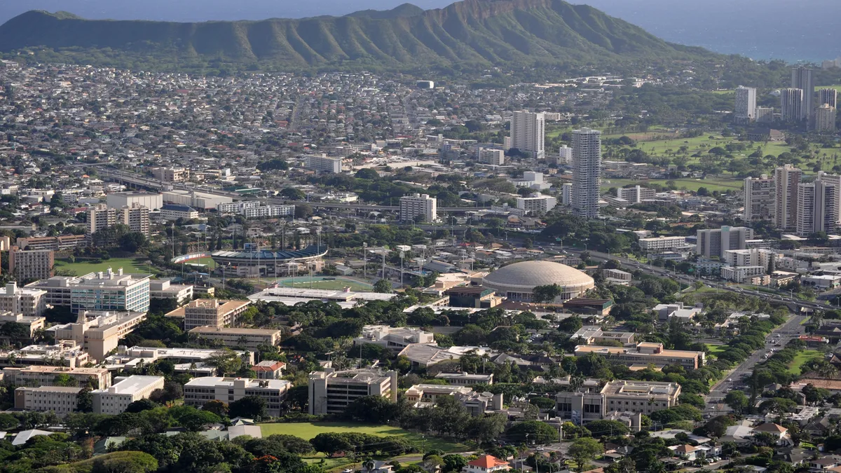 The University of Hawaii campus, in Honolulu