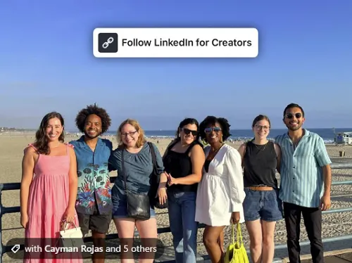 LinkedIn link sticker