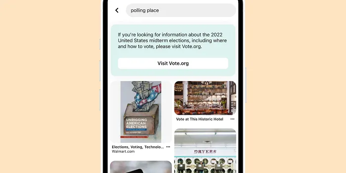 Pinterest search prompts