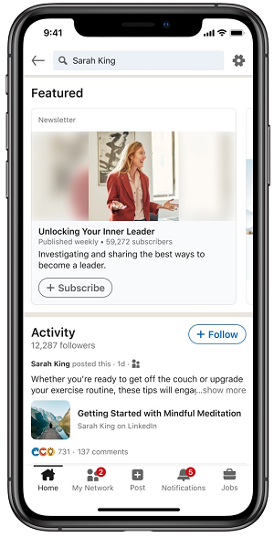 LinkedIn Creator Profile Updates