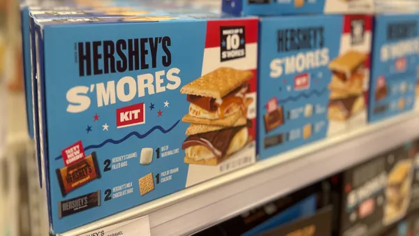 Boxes of Hershey s'mores at a store
