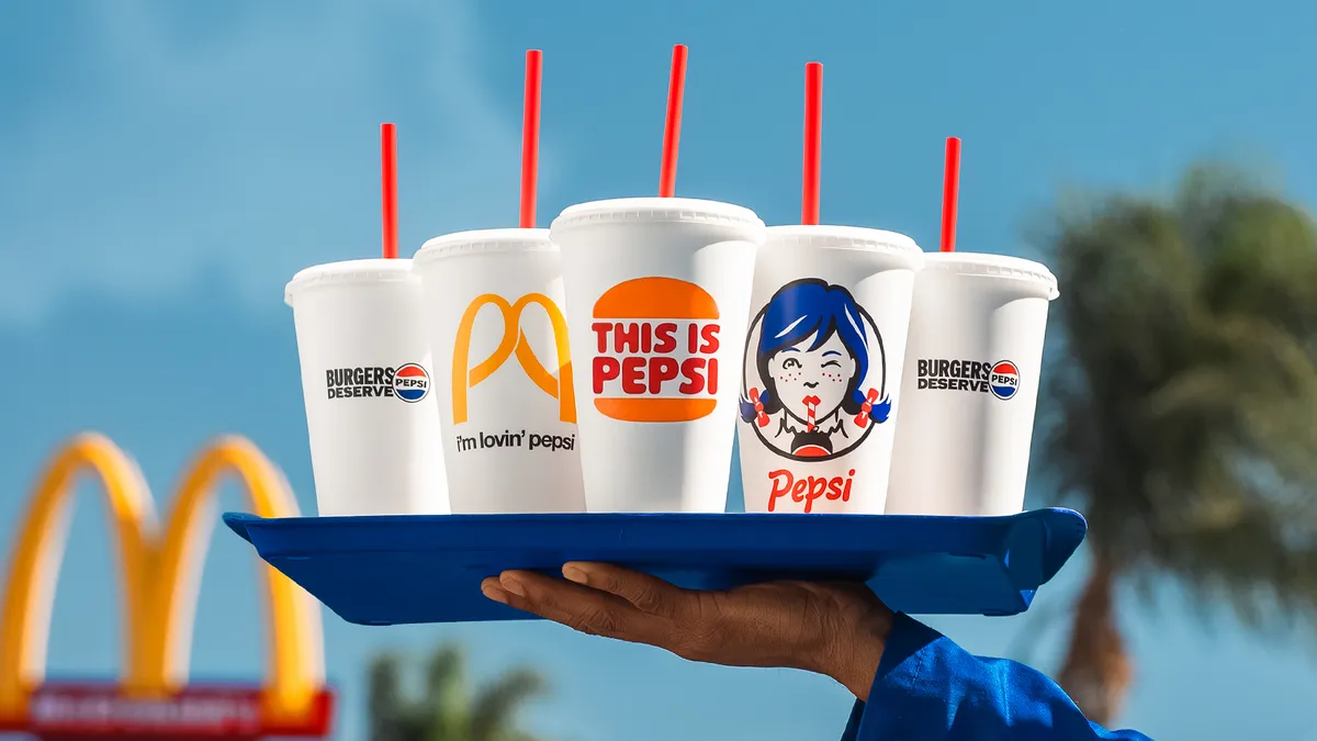 Fast food logos remade for a Pepsi campaign