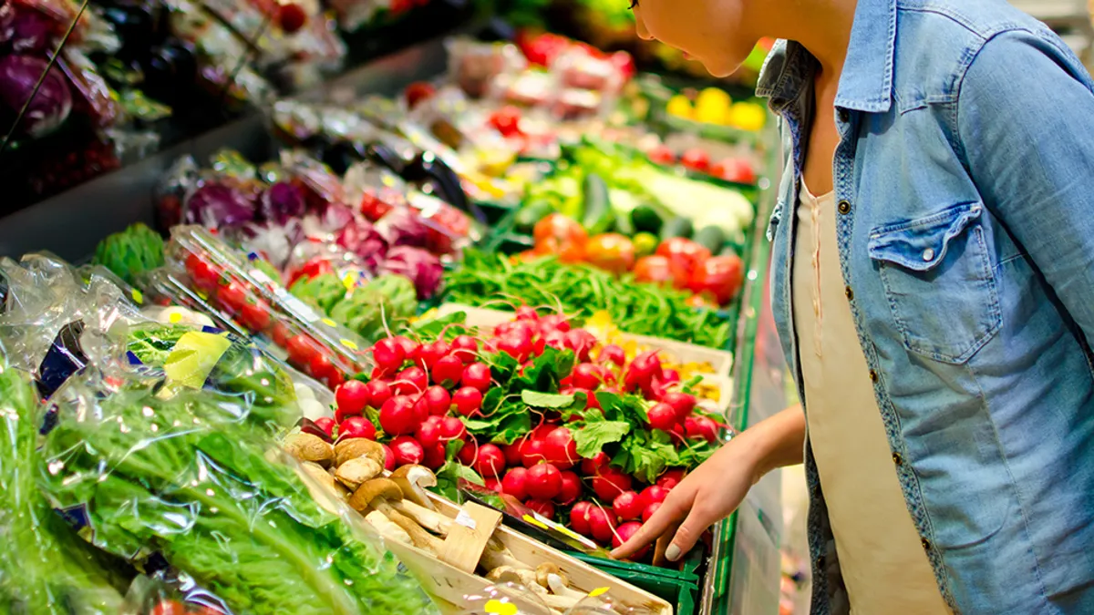 Image of grocery items in a store