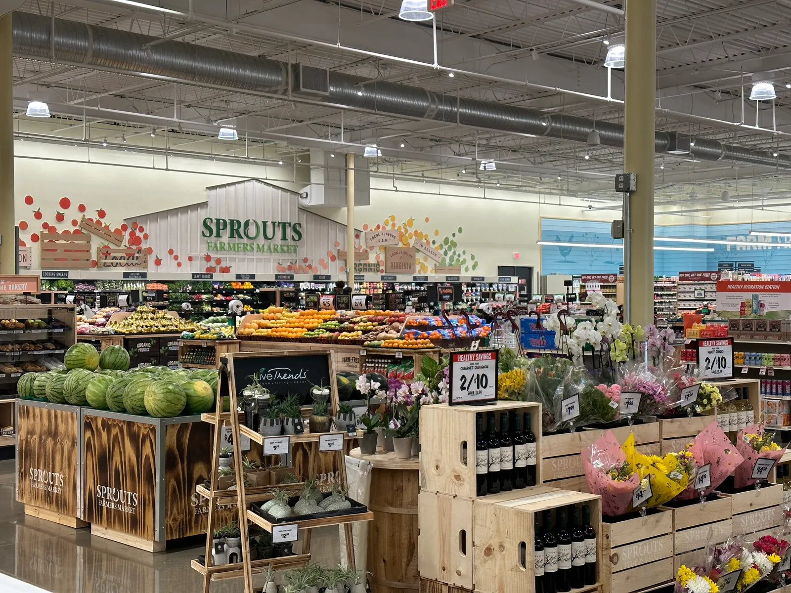 Interior of Manassas, Virginia, Sprouts