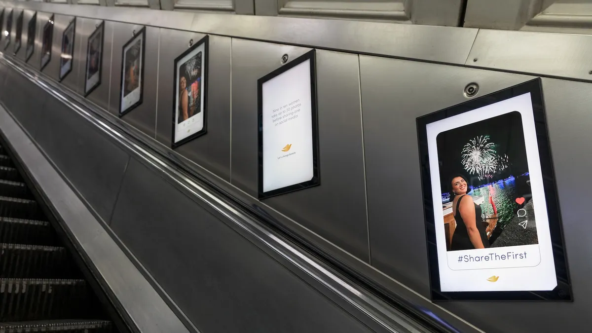 Dove's #ShareTheFirst OOH ads