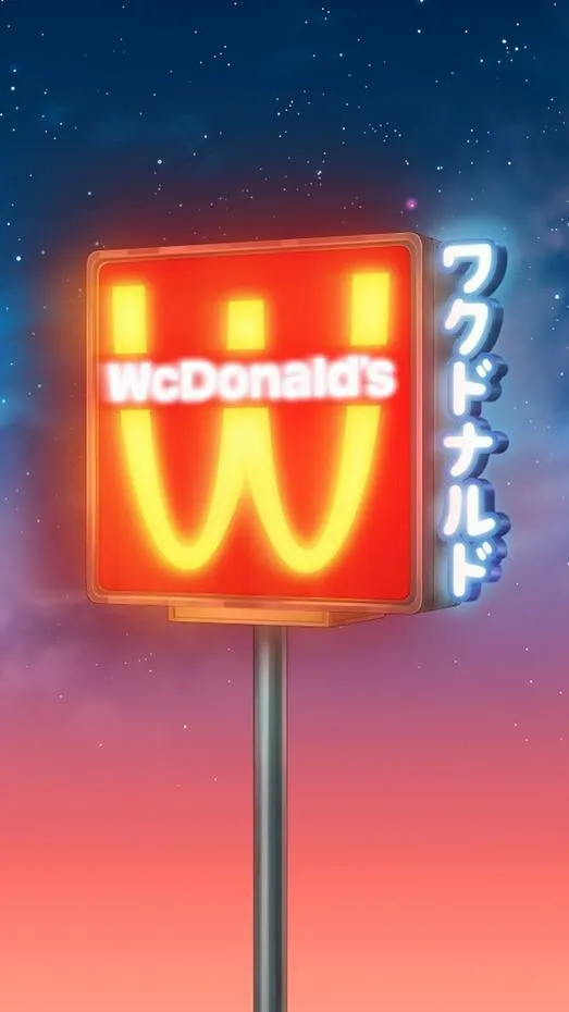 WcDonald's sign