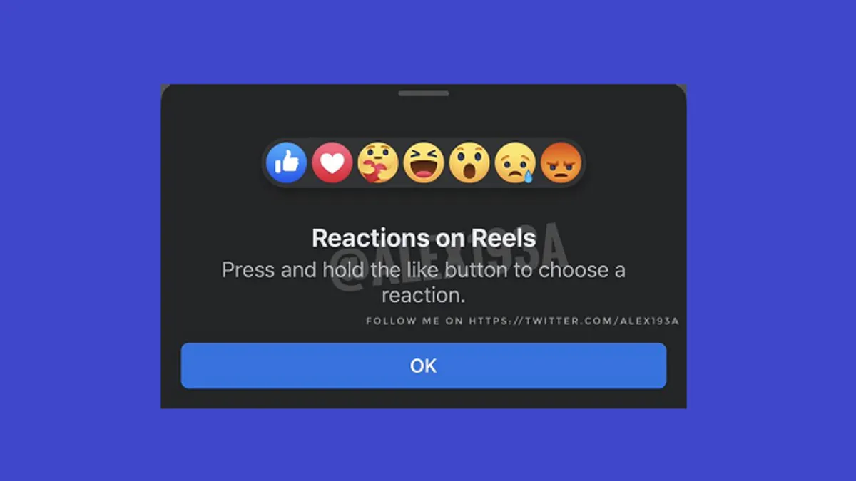 Facebook Reels Reactions