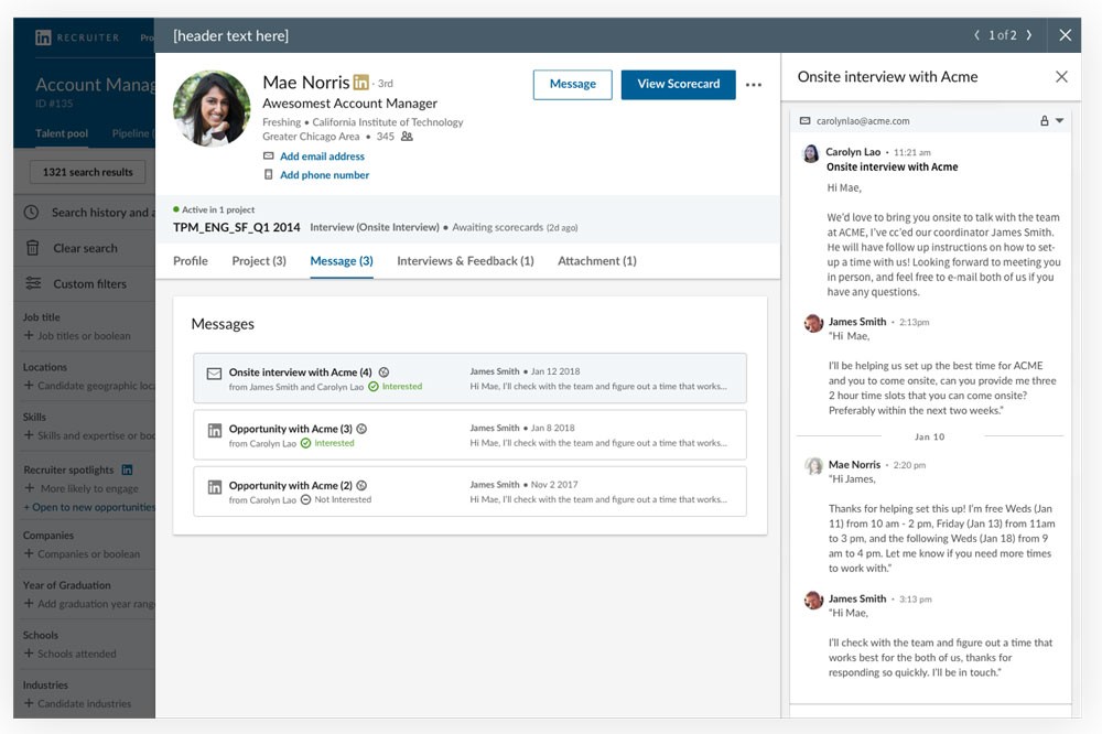 LinkedIn Recruiter update 2019