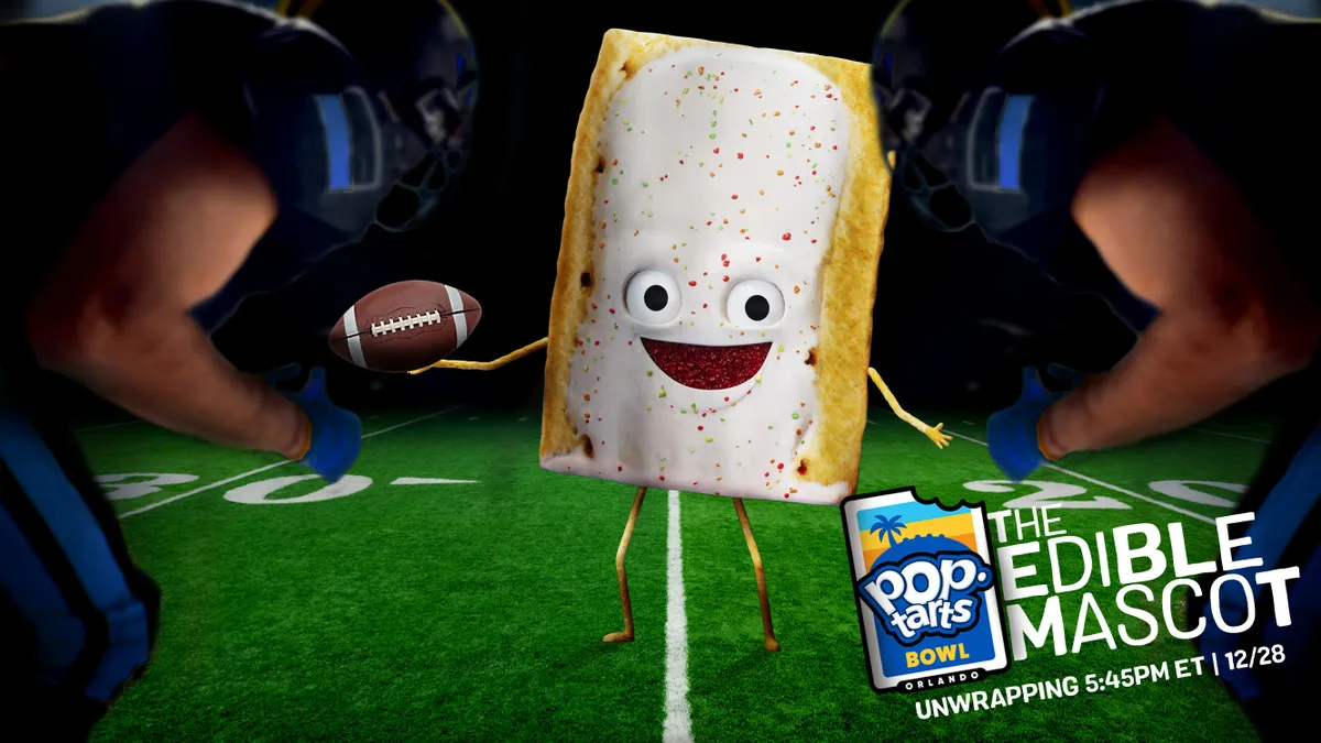 Pop-Tarts unveils college football’s first edible mascot at the brand's inaugural bowl game