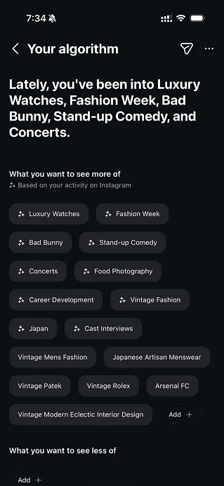 Your Algorithm Instagram