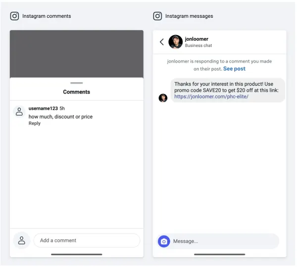 Meta reply to keywords