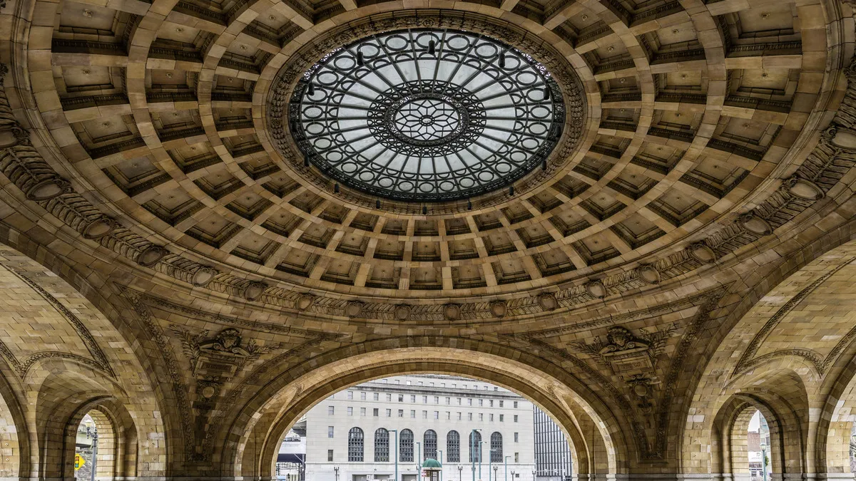 A Gilded Age atrium.