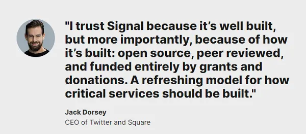 Signal homepage