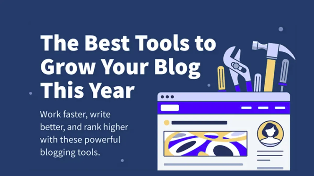 Best tools for bloggers infographic