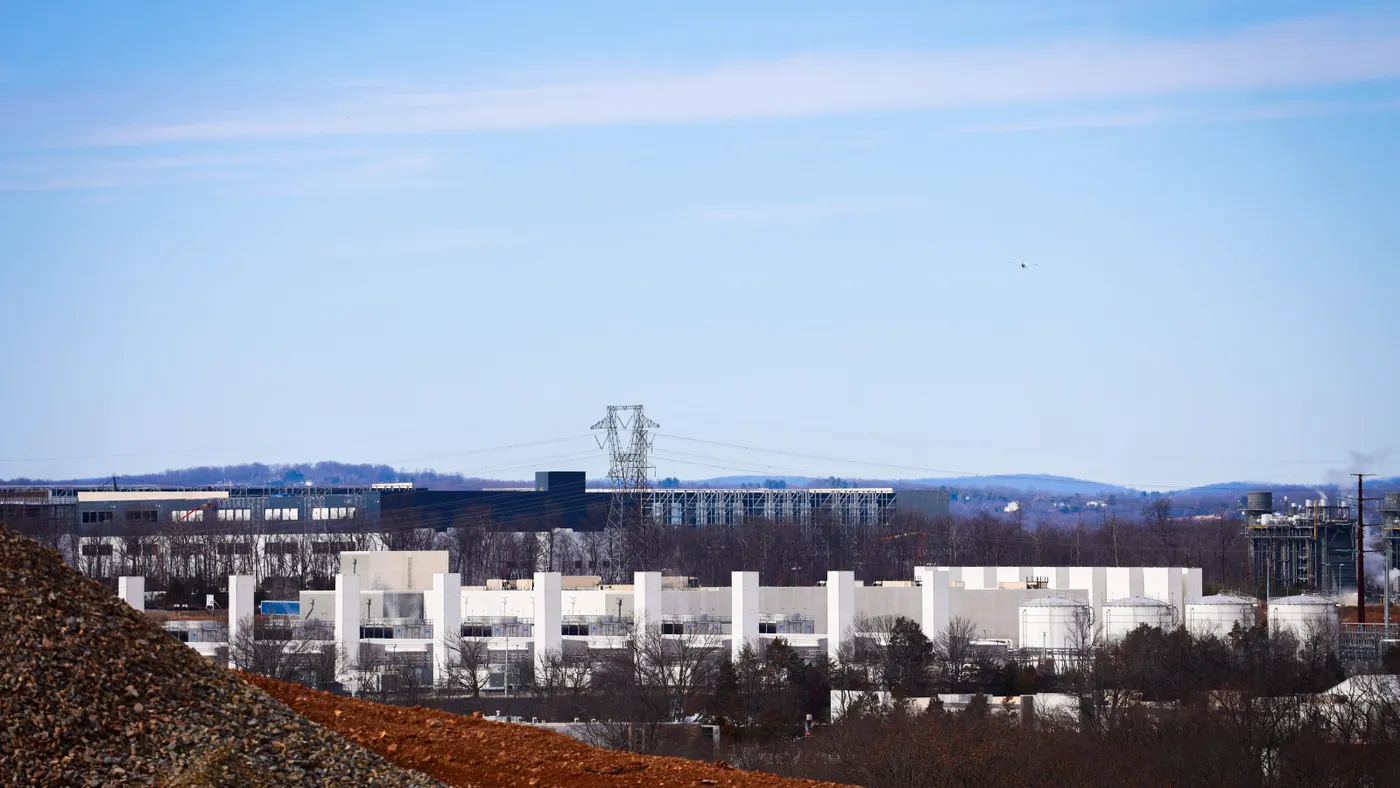 Data center development in Loudoun County, Virginia.