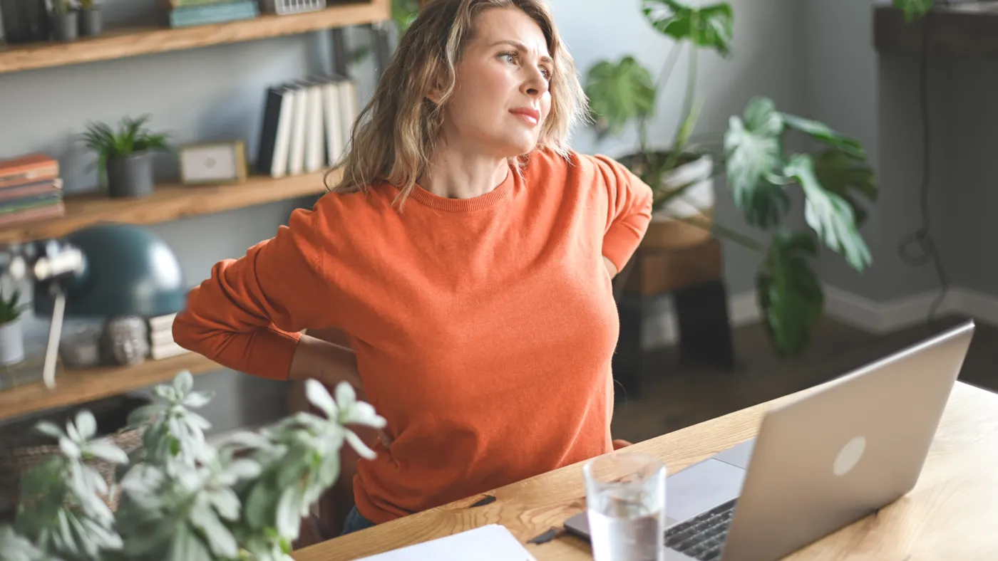 Women stressed while working from home