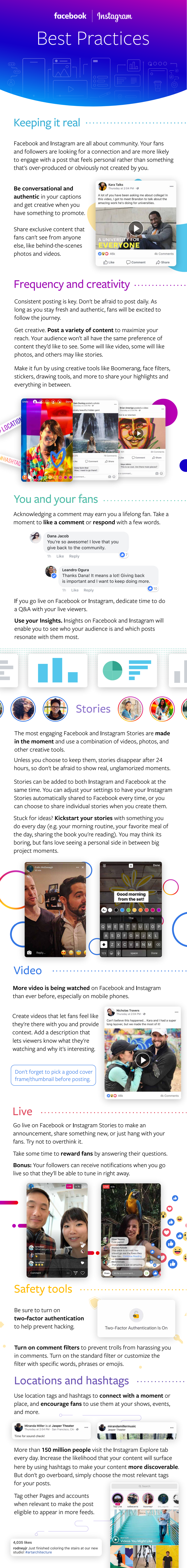 Facebook and Instagram best practices guide