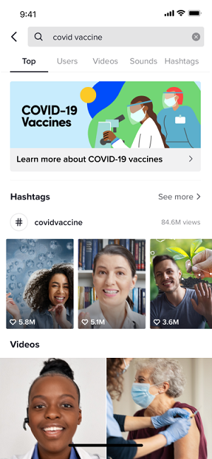 TikTok COVID-19 Resource Hub