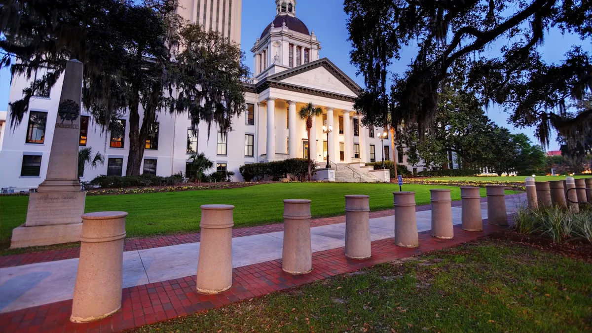 The Florida State Capitol in Tallahassee, Florida.