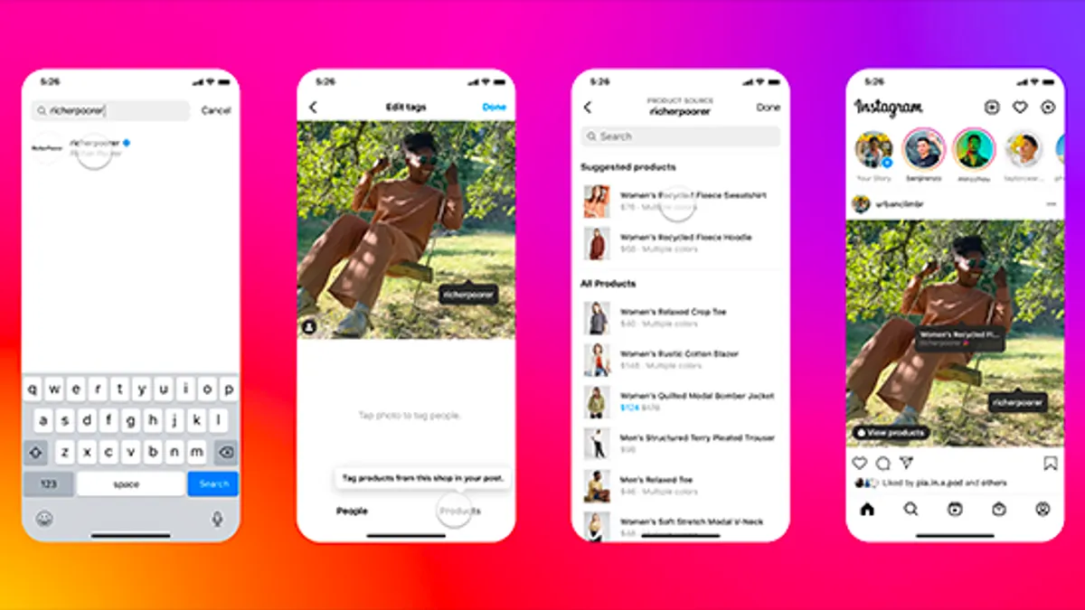 Instagram product tags