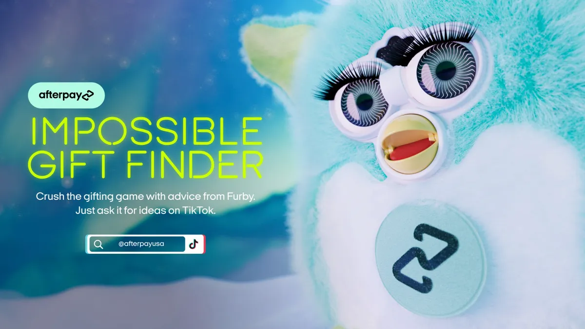 Afterpay's "Impossible Gift Finder" on TikTok with Furby