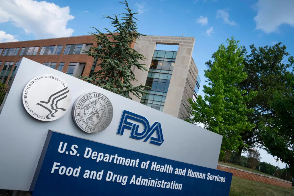 Front sign of FDA building