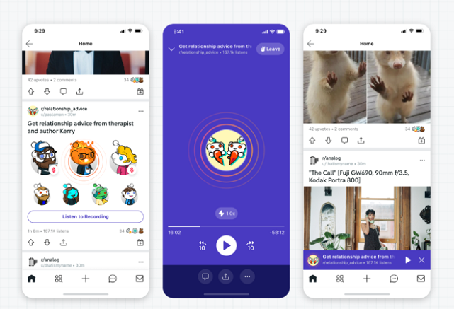 Reddit Talk update