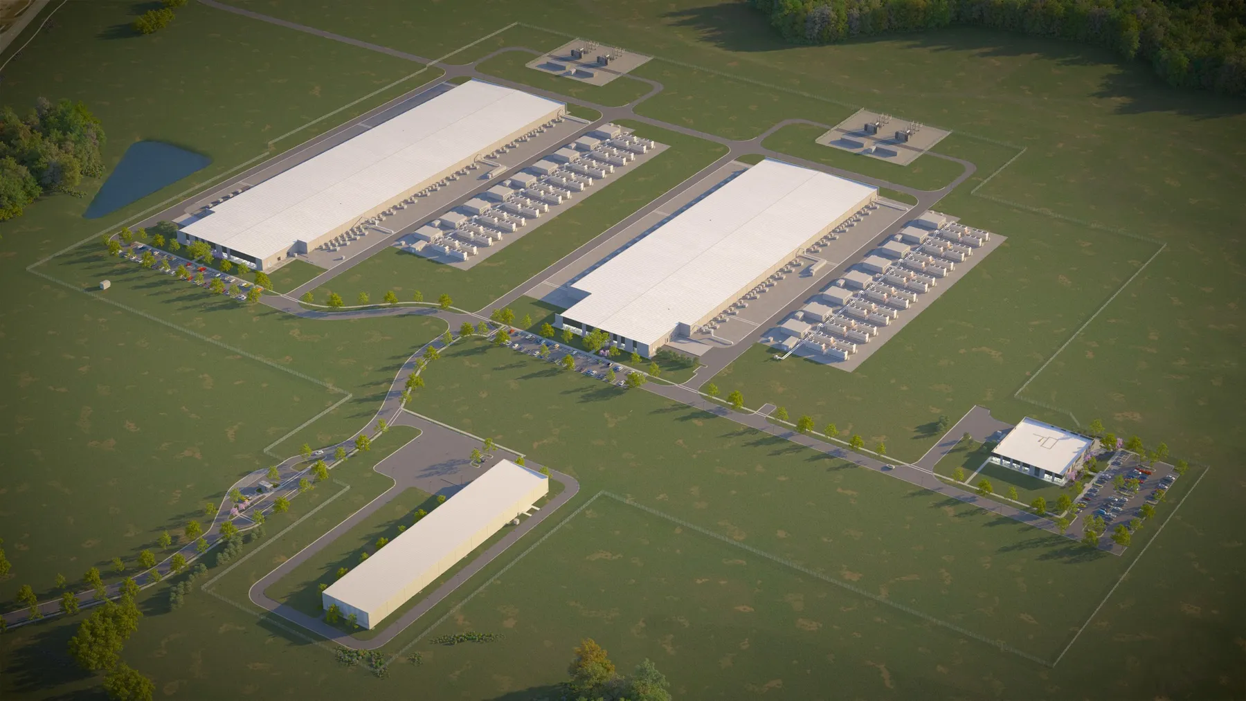 Rendering of Meta's $800 million data center in Jeffersonville, Indiana.