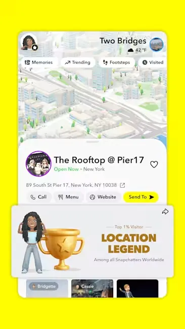 Snapchat Place Loyalty