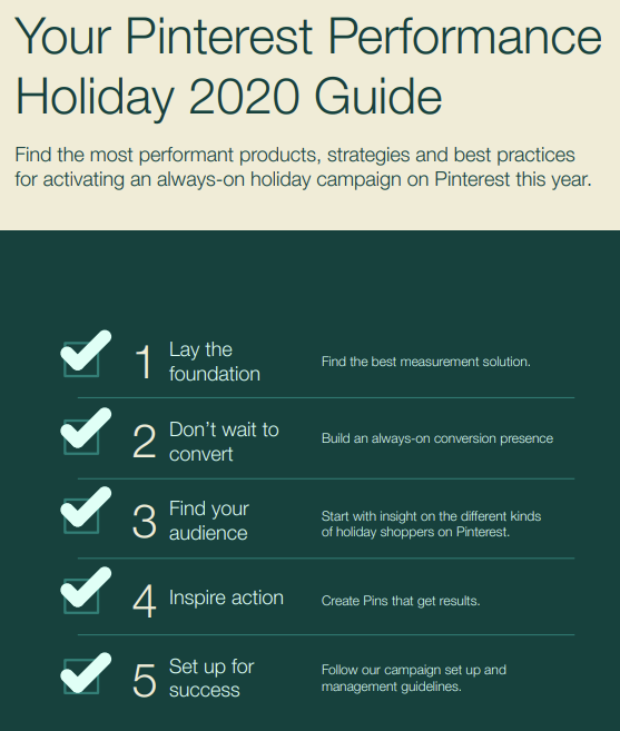 Pinterest holiday guide