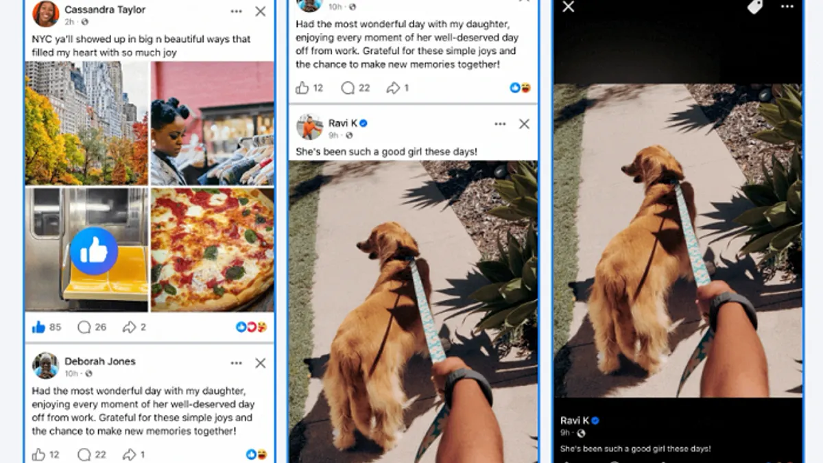 Facebook feed updates