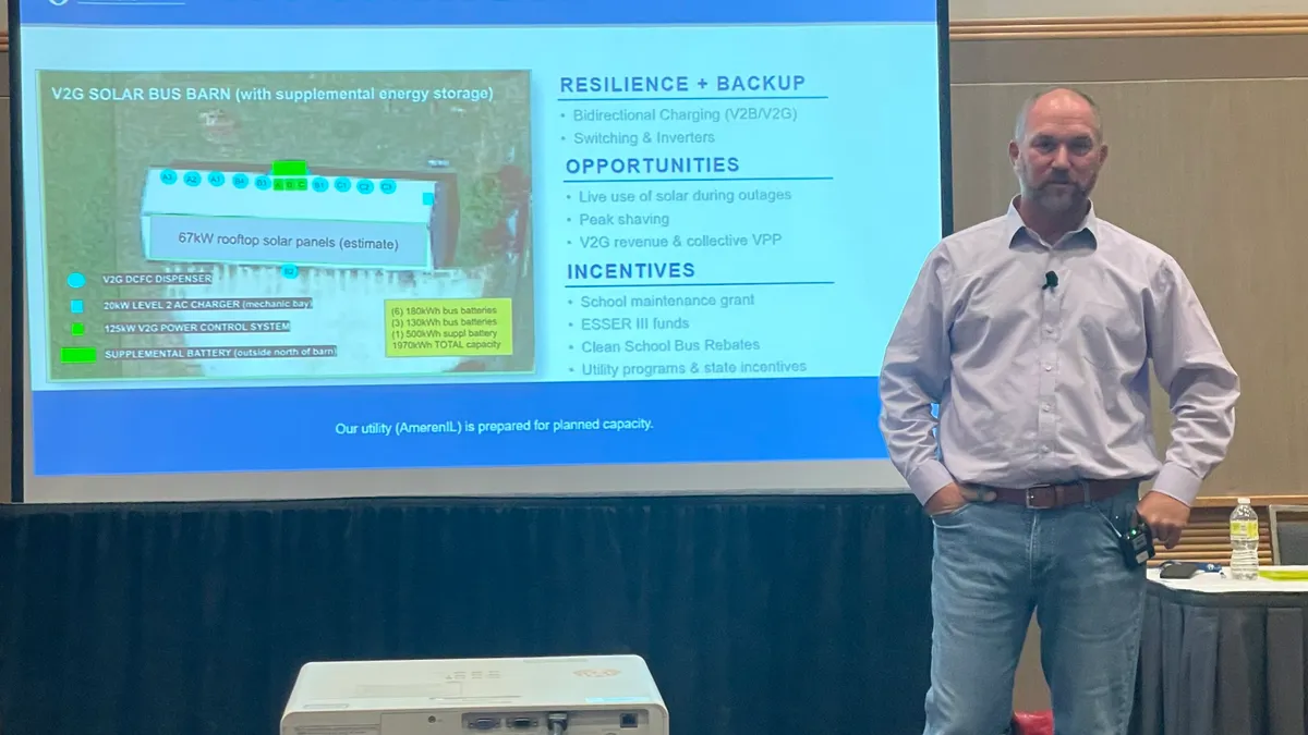 Tim Farquer, superintendent of Williamsfield Schools, shares how his district plans to completely electrify its school bus fleet by FY24.